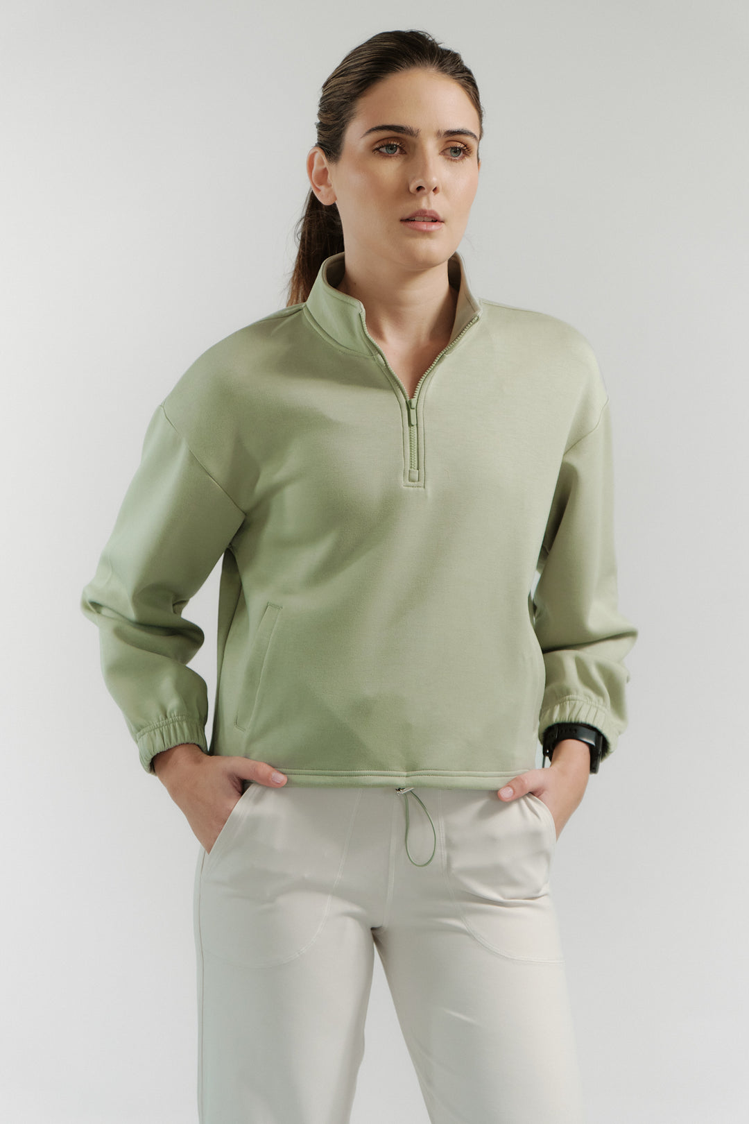 Featherfeel Brushed Half Zip