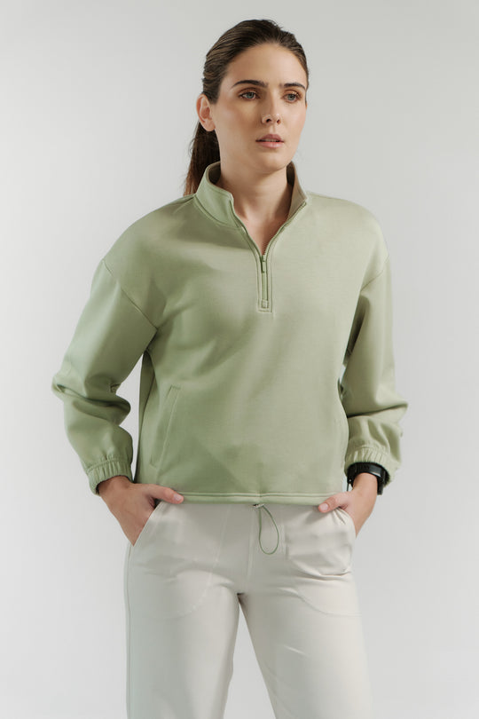 Featherfeel Brushed Half Zip