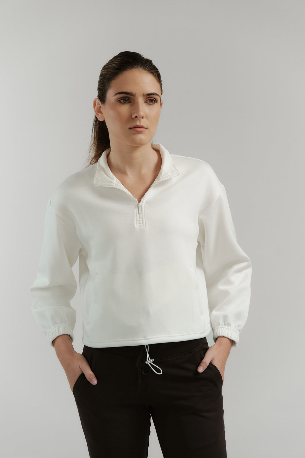 Featherfeel Brushed Half Zip