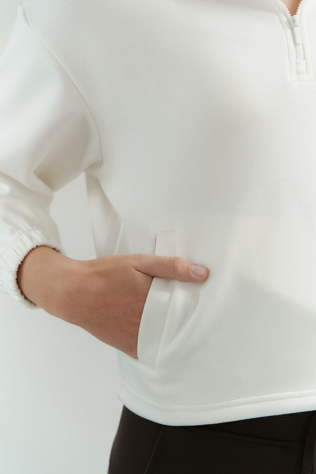 Featherfeel Brushed Half Zip